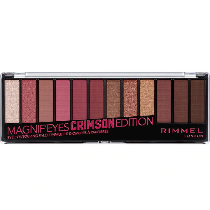 Paleta de farduri Rimmel Magnif'Eyes, Crimson Edition