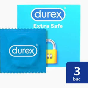 Prezervative Durex Extra Safe, 3 bucati