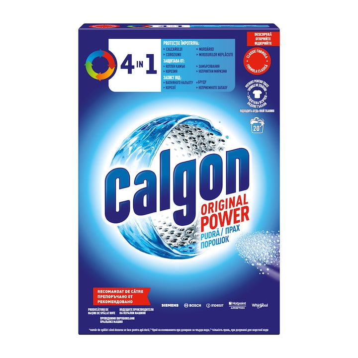 Pudra anticalcar pentru masina de spalat Calgon 4in1, 1kg