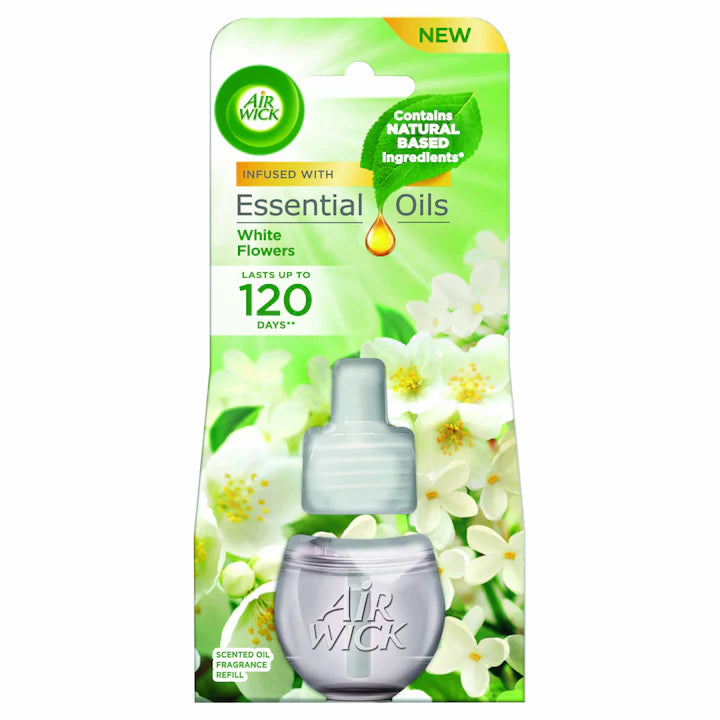 Rezerva pentru odorizant de camera electric, Air Wick, White Flowers, 19ml