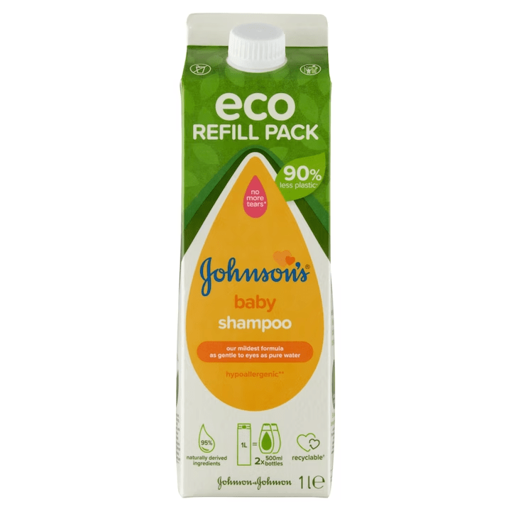 Rezerva sampon pentru bebelusi, Johnson's®, Hipoalergenic, 1000 ml