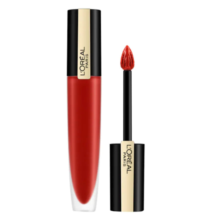 Ruj lichid mat L'Oreal Paris Rouge Signature 115 I Am Worth It, 7 ml