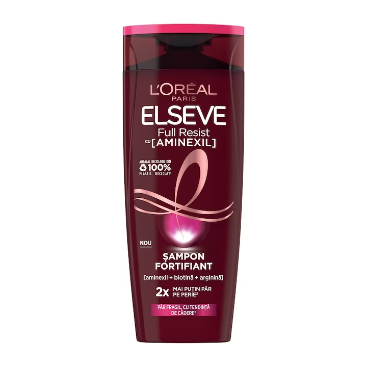 Sampon fortifiant L'Oreal Elseve Full Resist, pentru par fragil cu tendinta de cadere, 400 ml