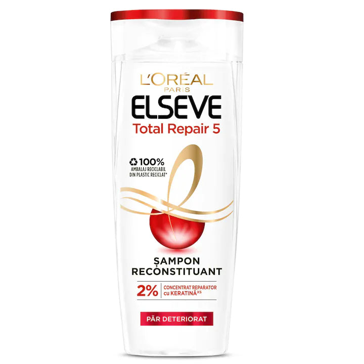 Sampon L'Oreal Paris Elseve Total Repair 5 pentru par deteriorat, 400 ml