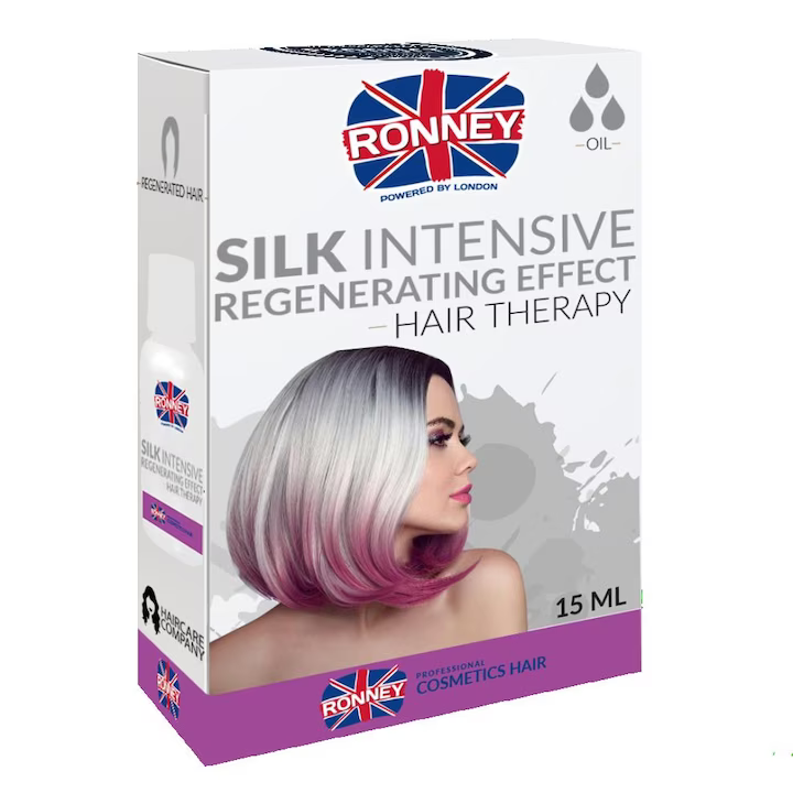 Ulei pentru par Silk Intensive Professional Regenerating Effect, Ronney, 15 ml