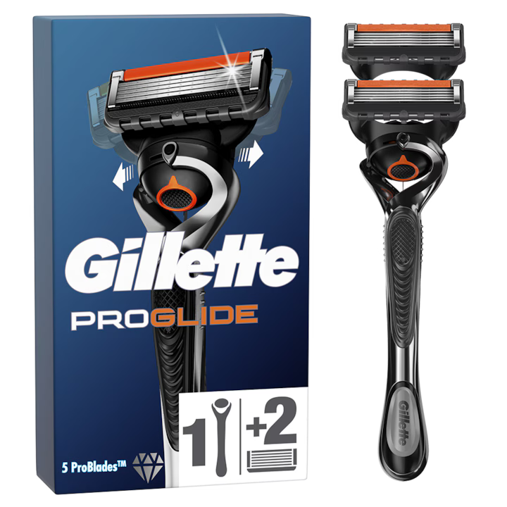 Aparat de ras Gillette ProGlide FlexBall Regular, 2 rezerve