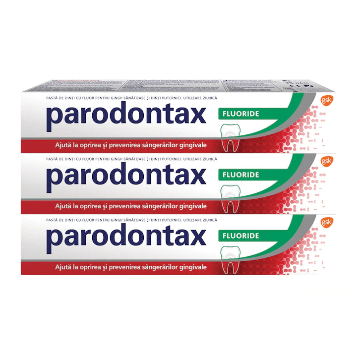Pachet: 3 x Pasta de dinti parodontax Fluoride, 75 ml