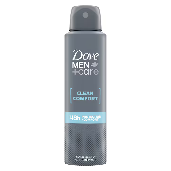 Deodorant Dove Men+Care Anti Clean Comfort Fresh, 150 ml