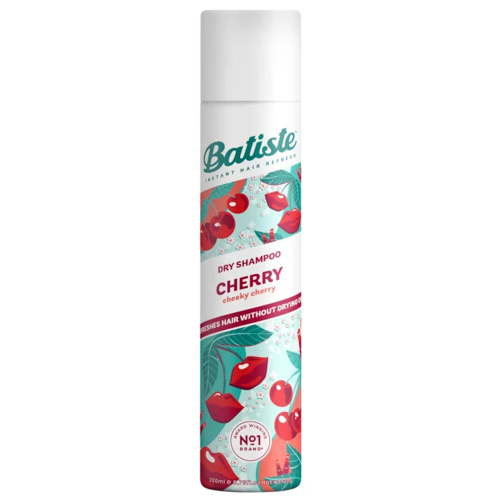 Sampon uscat Batiste Cherry pentru volum si stralucire, 200 ml