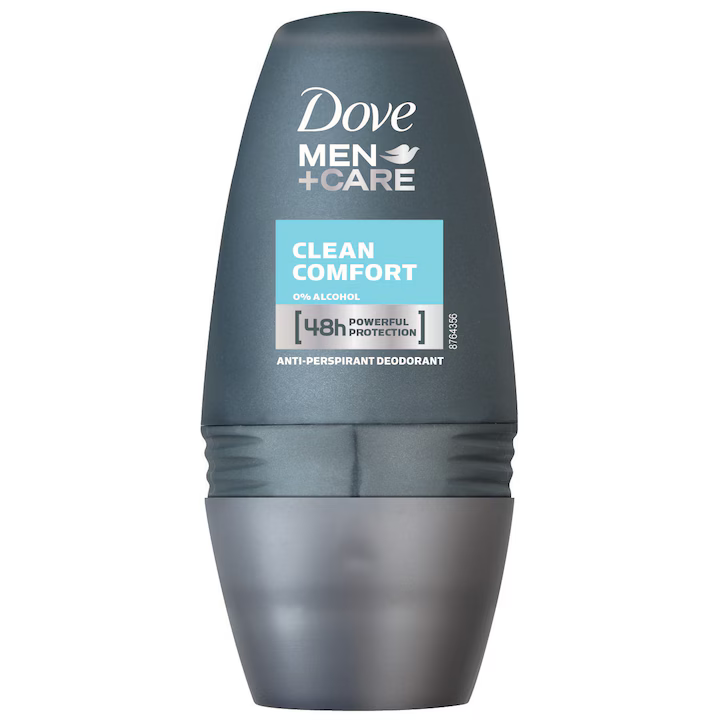 Deodorant antiperspirant roll-on Dove Men+Care Clean Comfort, Barbati, 50 ml