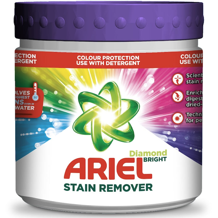 Pudra pentru indepartat pete Ariel Diamond 500g, rufe colorate