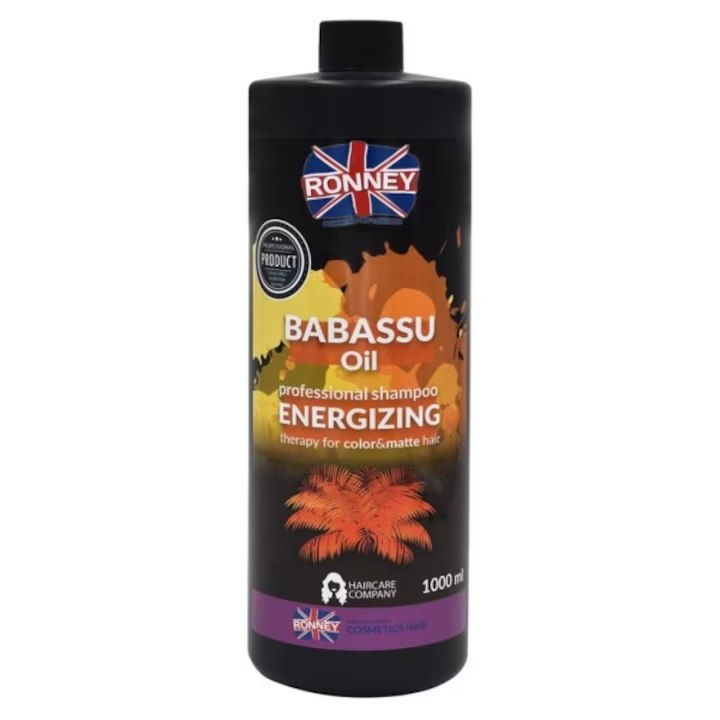 Sampon energizant pentru par vopsit, Ronney Professional Babassu Oil, 1000 ml