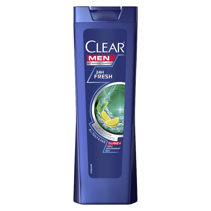 Sampon Clear Men 24 h Fresh pentru par normal, 400 ml