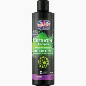 Sampon reparator Keratin Complex. Ronney, 1000 ml, Negru