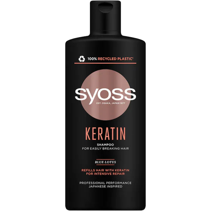 Sampon Syoss Keratin Hair Perfection pentru par uscat, 440 ml